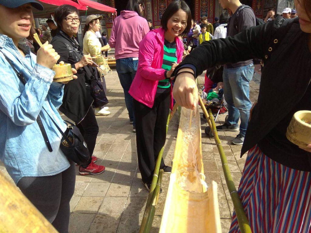 "Noodles in Bamboo Containers"